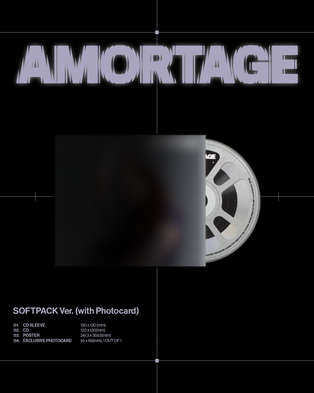 AMORTAGE - Photocard softpack CD